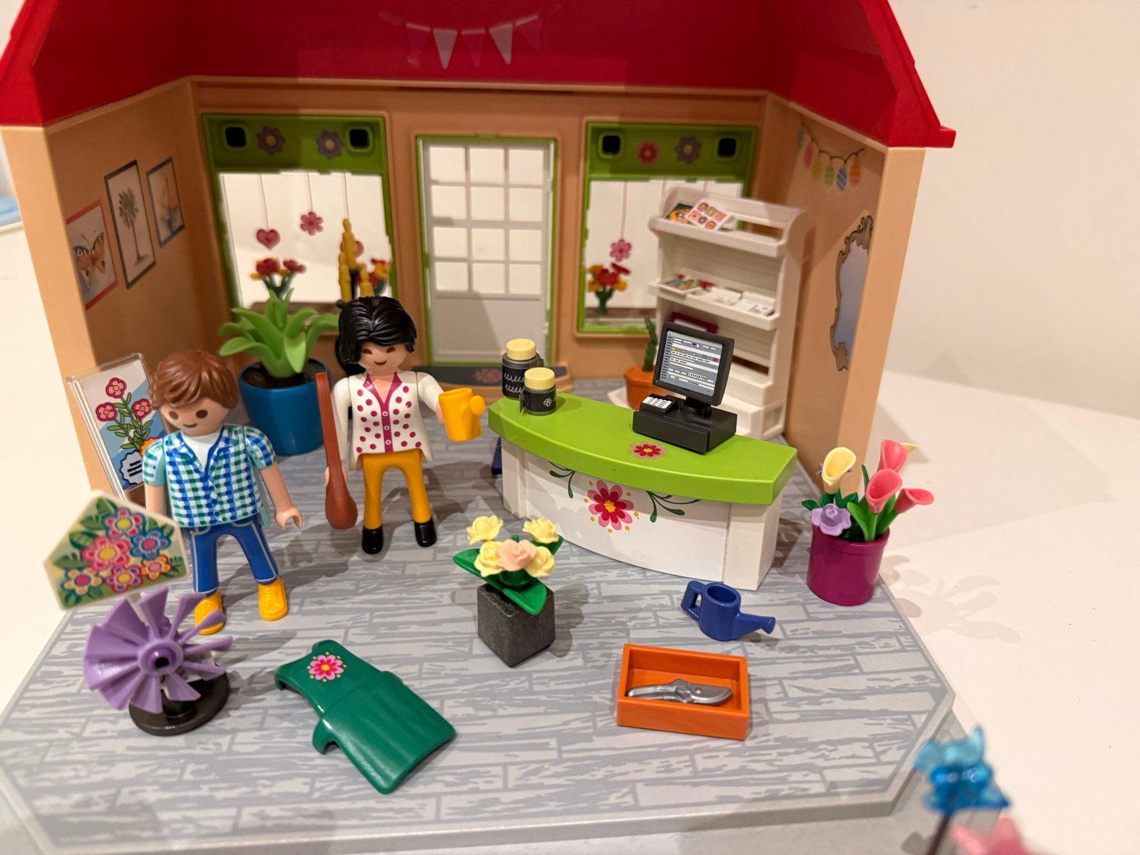 PLAYMOBIL Bloemenwinkel met figuren en accessoires, Ophalen, Zo goed als nieuw, Jongen of Meisje