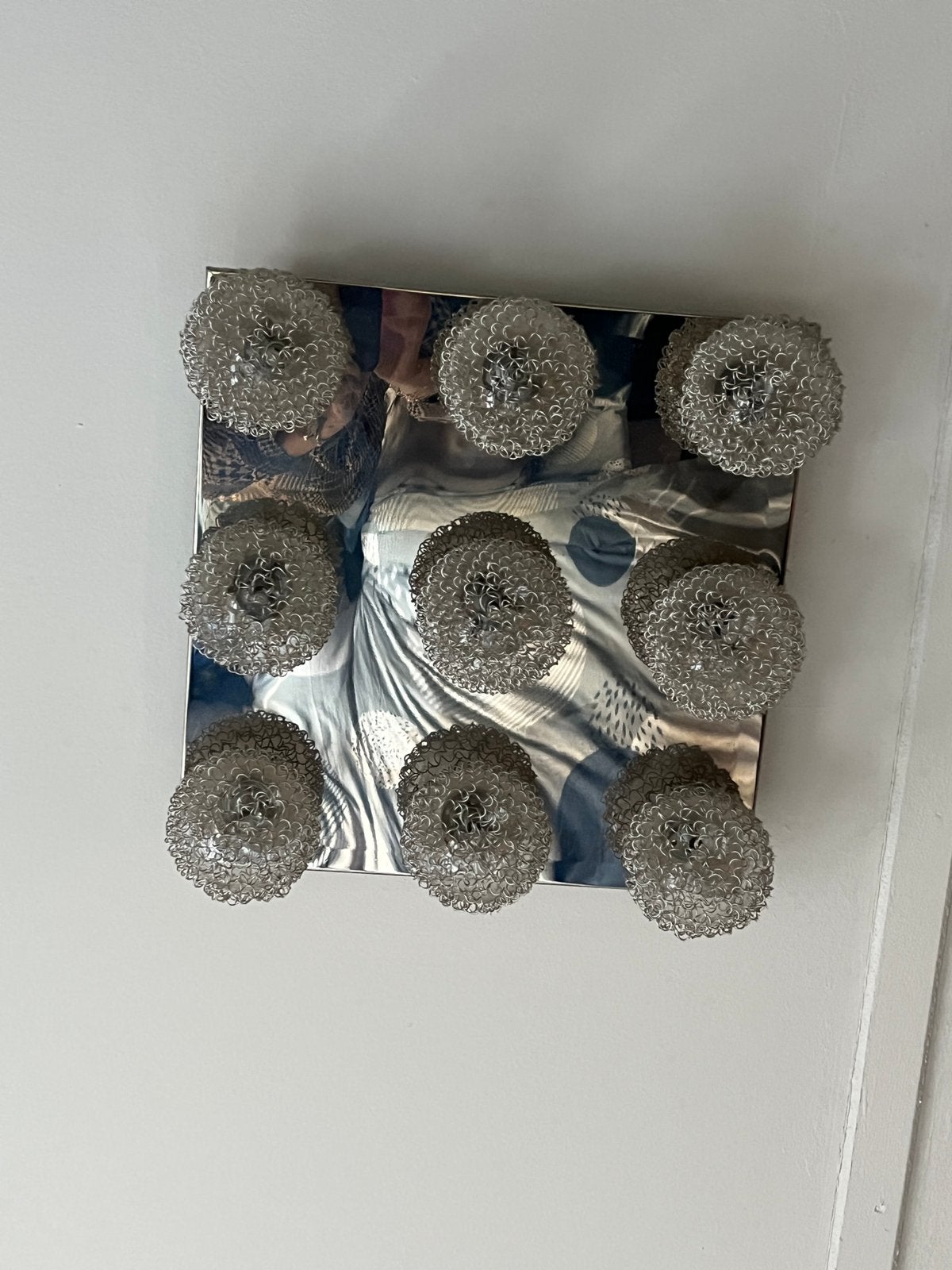 Mooie chrome kleuer Plafonniere, Huis en Inrichting, Zilver, LED, Overige fittingen, Ophalen of Verzenden