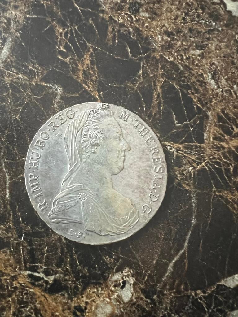 Zilveren munt Maria Theresia Thaler 1780, Postzegels en Munten, Munten | Europa | Niet-Euromunten, Ophalen of Verzenden, Oostenrijk