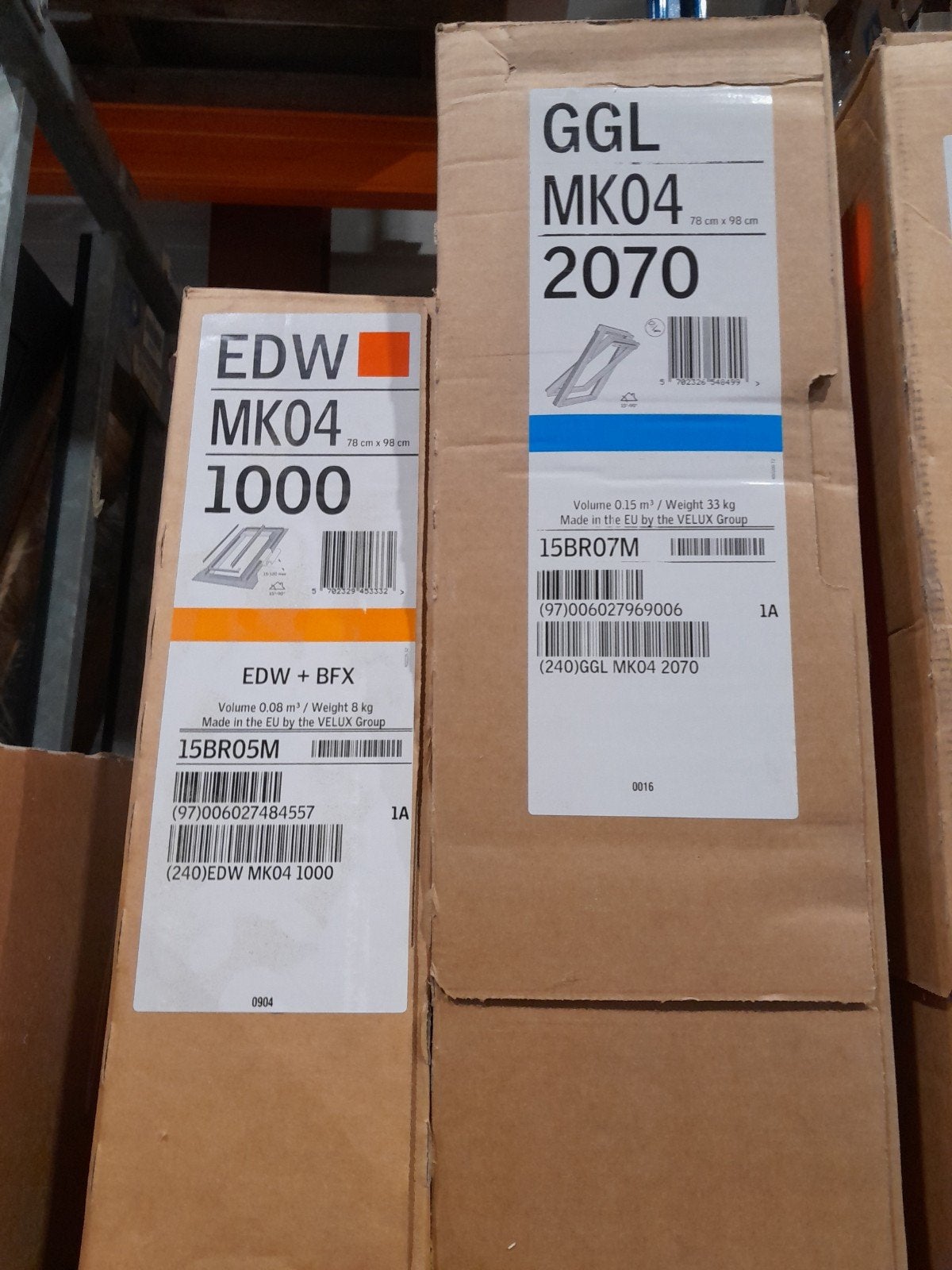 Velux Dakraam GGL MK04 2070 met Goostuk EDW MK04 1000, Ophalen, 80 tot 120 cm, 80 tot 120 cm, Nieuw