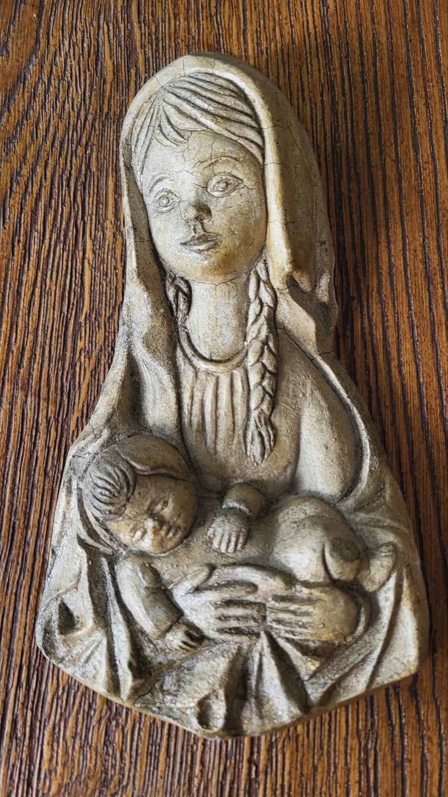 Maria en Jezus Christus, moeder en kind., Antiek en Kunst, Verzenden