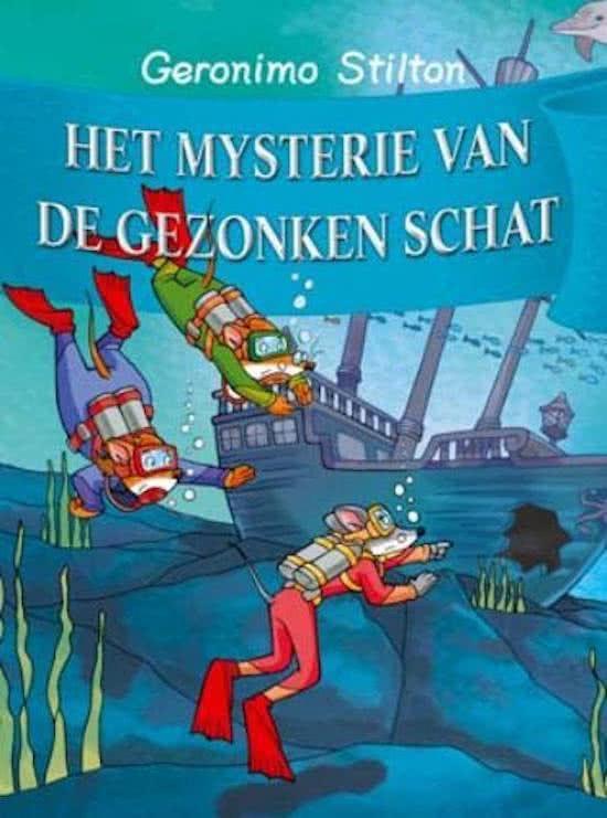 Geronimo Stilton 5 - Het mysterie van de gezonken schat Gero, Boeken, Ophalen of Verzenden, Zo goed als nieuw