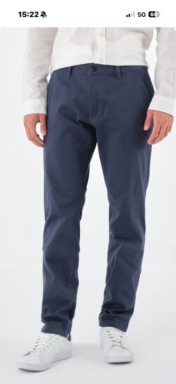 Nieuwe blauwe chino mt. 34 Pier One (Zalando), Ophalen of Verzenden, Zo goed als nieuw, Blauw
