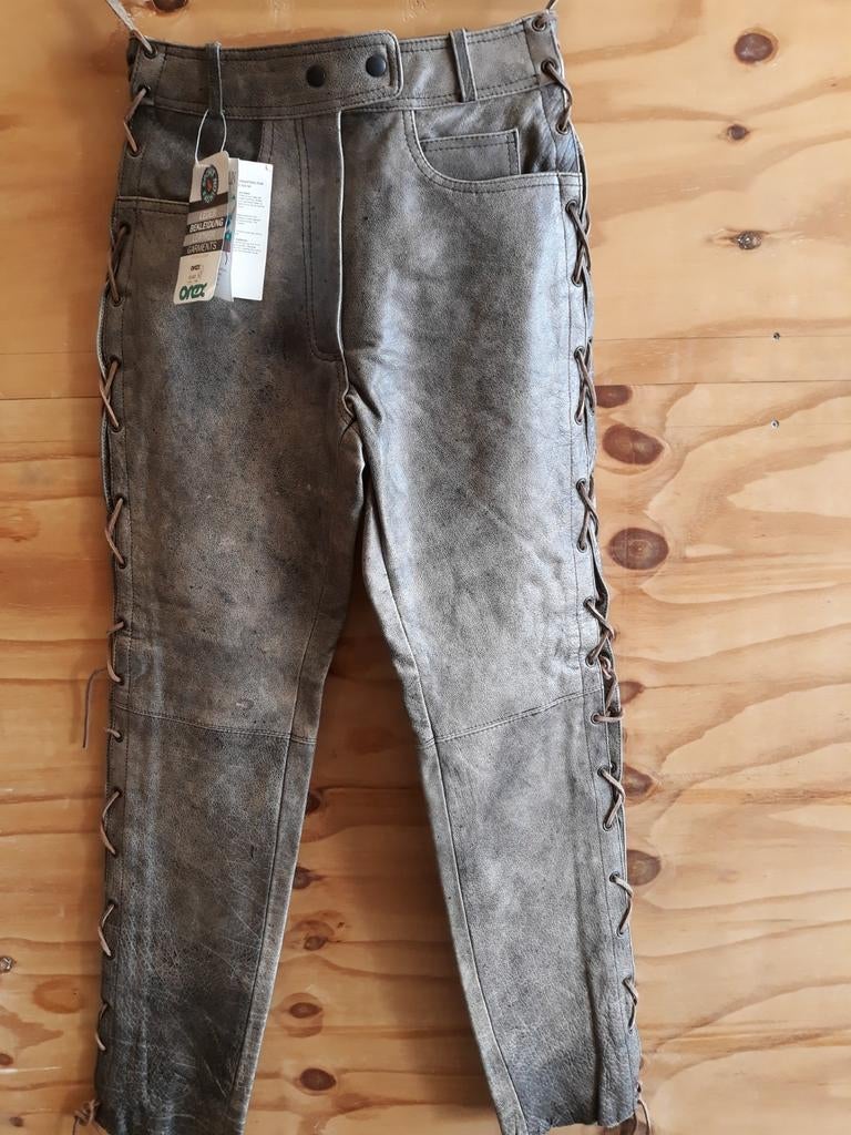 LEDEREN BROEK, Kleding | Dames, Ophalen of Verzenden, Nieuw, Blauw, W33 - W36 (confectie 42/44)