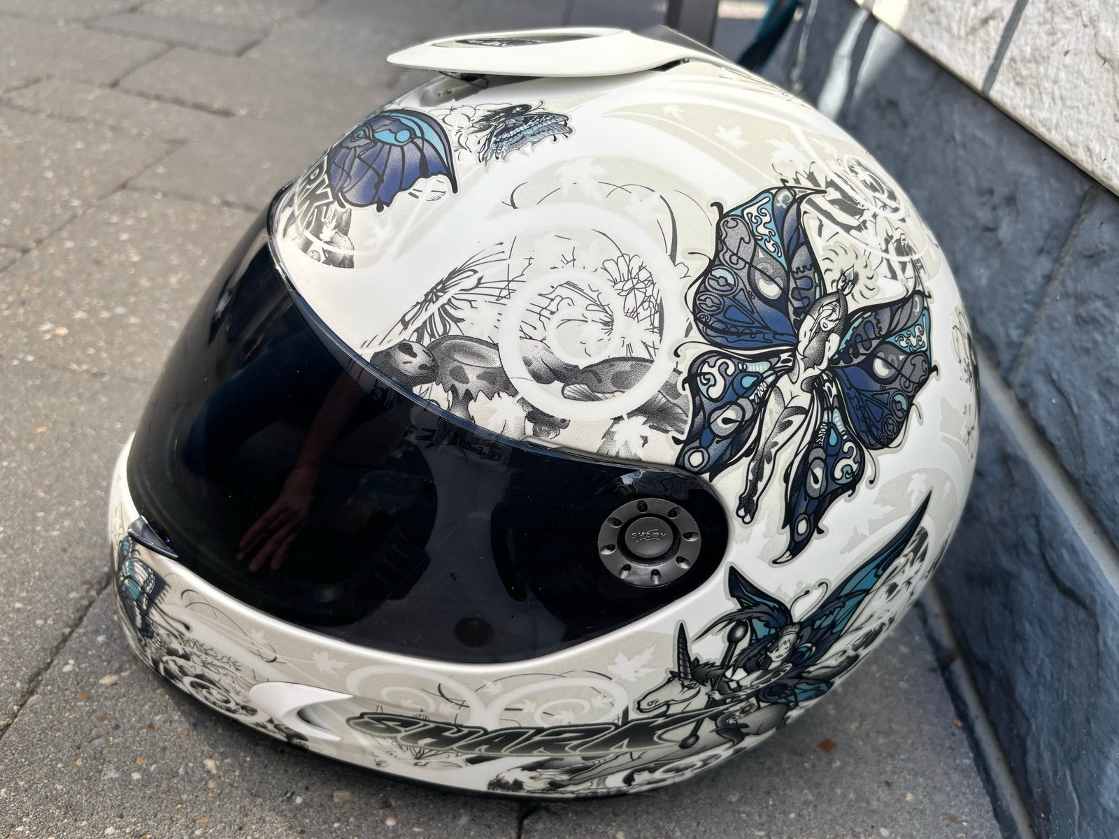 Shark S800 Fantasy motorhelm - Dames - Maat  S, Ophalen of Verzenden, Tweedehands, Dames, Overige typen