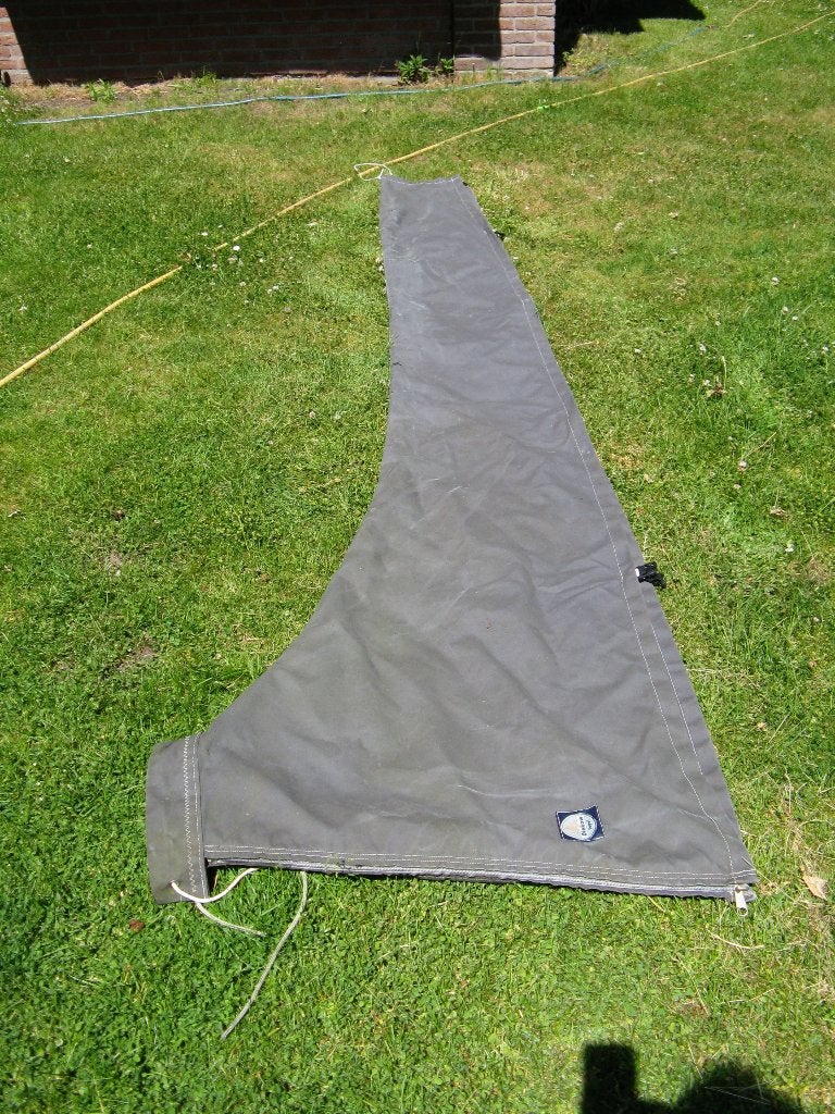 Huik Grijze sterke huik lengte 330 cm, 6 meter of meer, Gebruikt, Minder dan 15 m², Ophalen of Verzenden