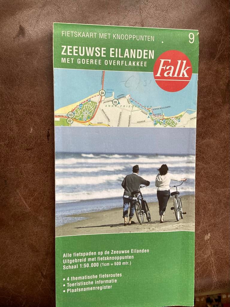 Falk Fietskaart Zeeuwse Eilanden met Goeree Overflakkee, Fiets- of Wandelgids, Ophalen of Verzenden, Benelux, Gelezen