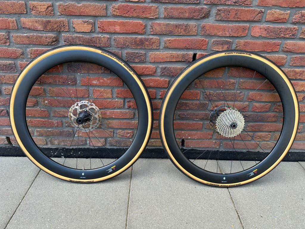 Mantel R50D TLR Disc carbon wielset, Fietsen en Brommers, Fietsonderdelen, Zo goed als nieuw, Mantel, Racefiets, Carbon