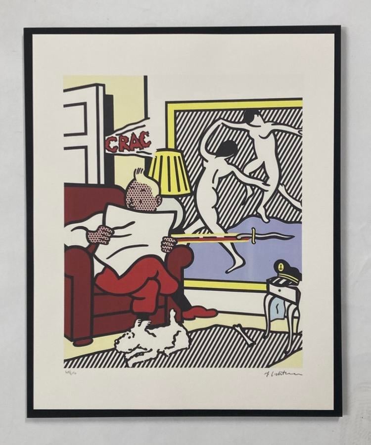 Roy Lichtenstein : lithografie met certificaat, Antiek en Kunst, Kunst | Litho's en Zeefdrukken, Ophalen of Verzenden