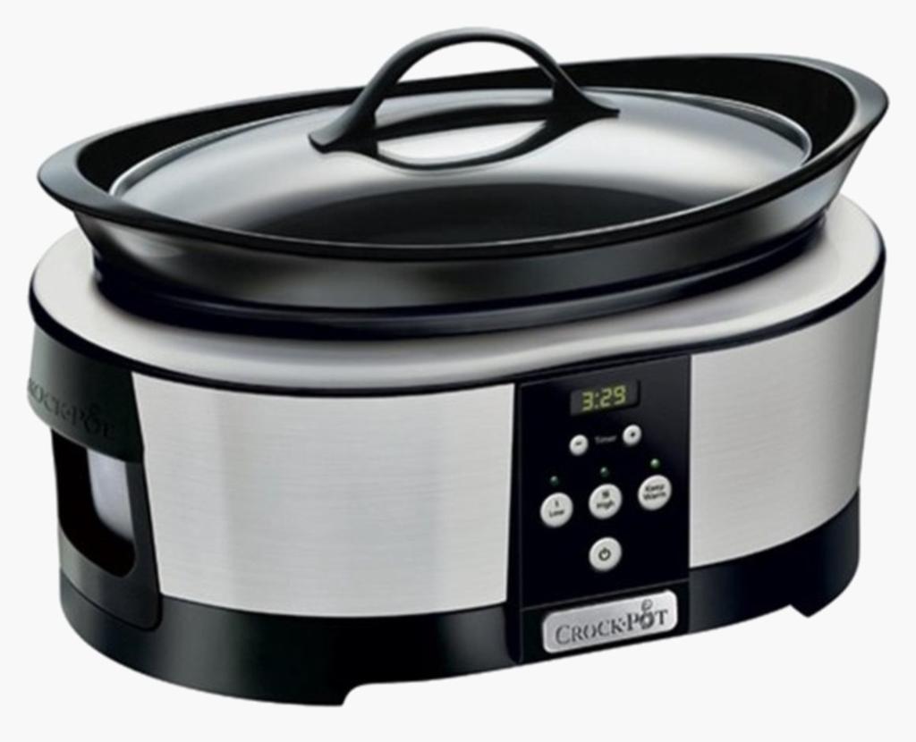 Crock-Pot Slowcooker met Timer - Zilver/Zwart, Ophalen, Timer