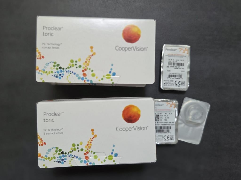 Contactlenzen -5,00 en -3,75 nieuw in doos, Ophalen of Verzenden, Nieuw
