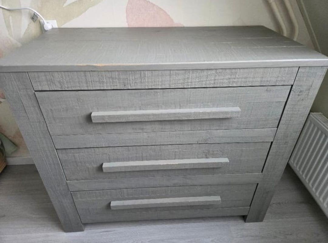 Complete Babykamer Set - Ledikant, Commode, Kledingkast, Ophalen, Gebruikt, Jongetje of Meisje