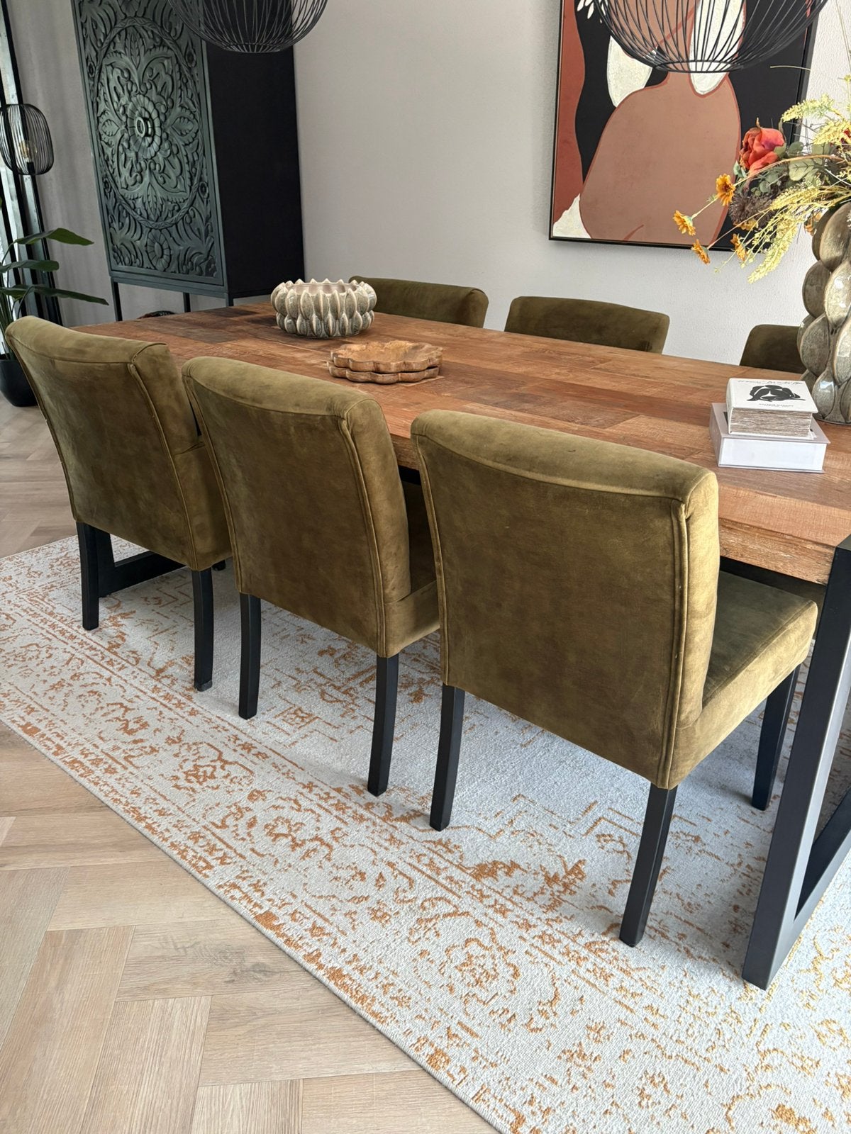6 eetkamer stoelen, Ophalen, Zo goed als nieuw
