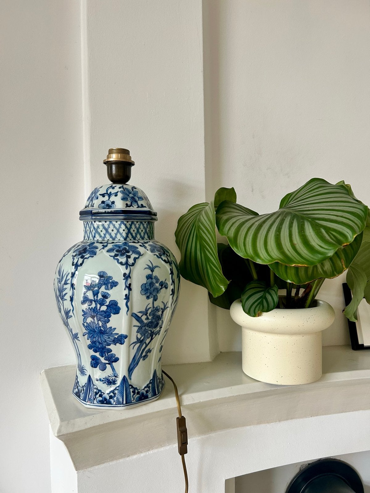 XL Delftsblauwe lampenvoet gemberpot - 46 cm, Overige merken, Keramiek, Overige stijlen, 46 cm