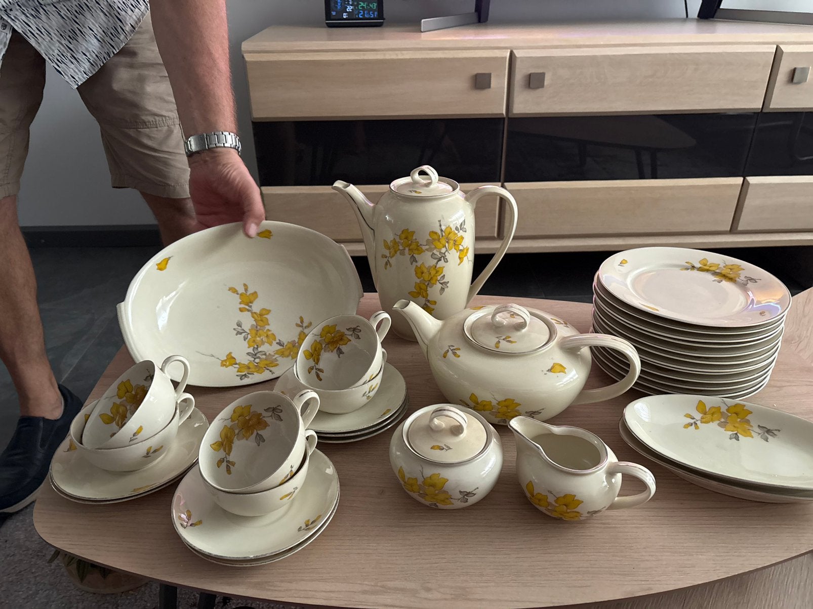 Cambridge Ivory koffie/thee service 6 delig, Ophalen