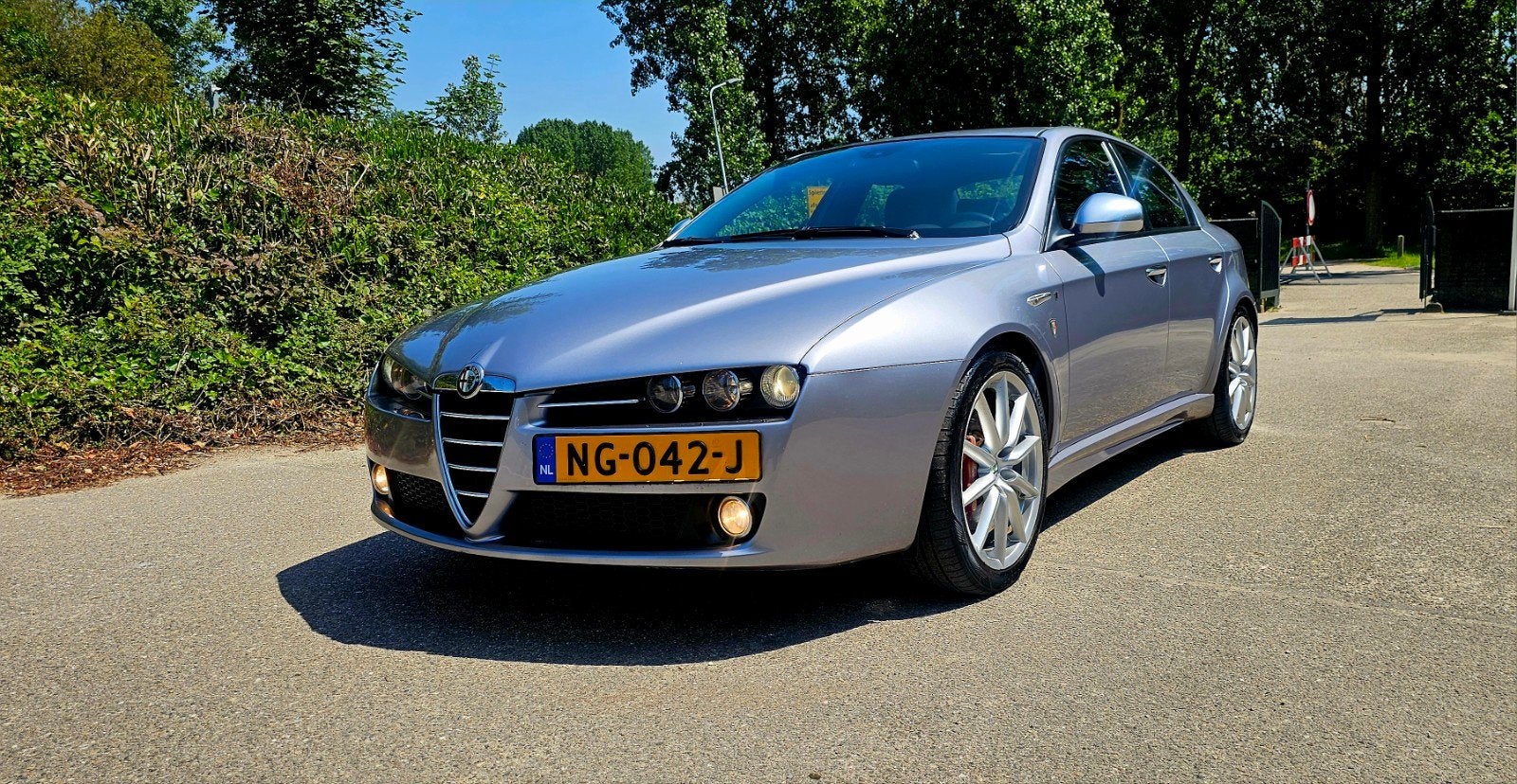 Alfa Romeo 159 2.2 JTS 2010 Grijs/ Blauw Metalic Top staat, Voorwielaandrijving, Zwart, 4 cilinders, Bedrijf