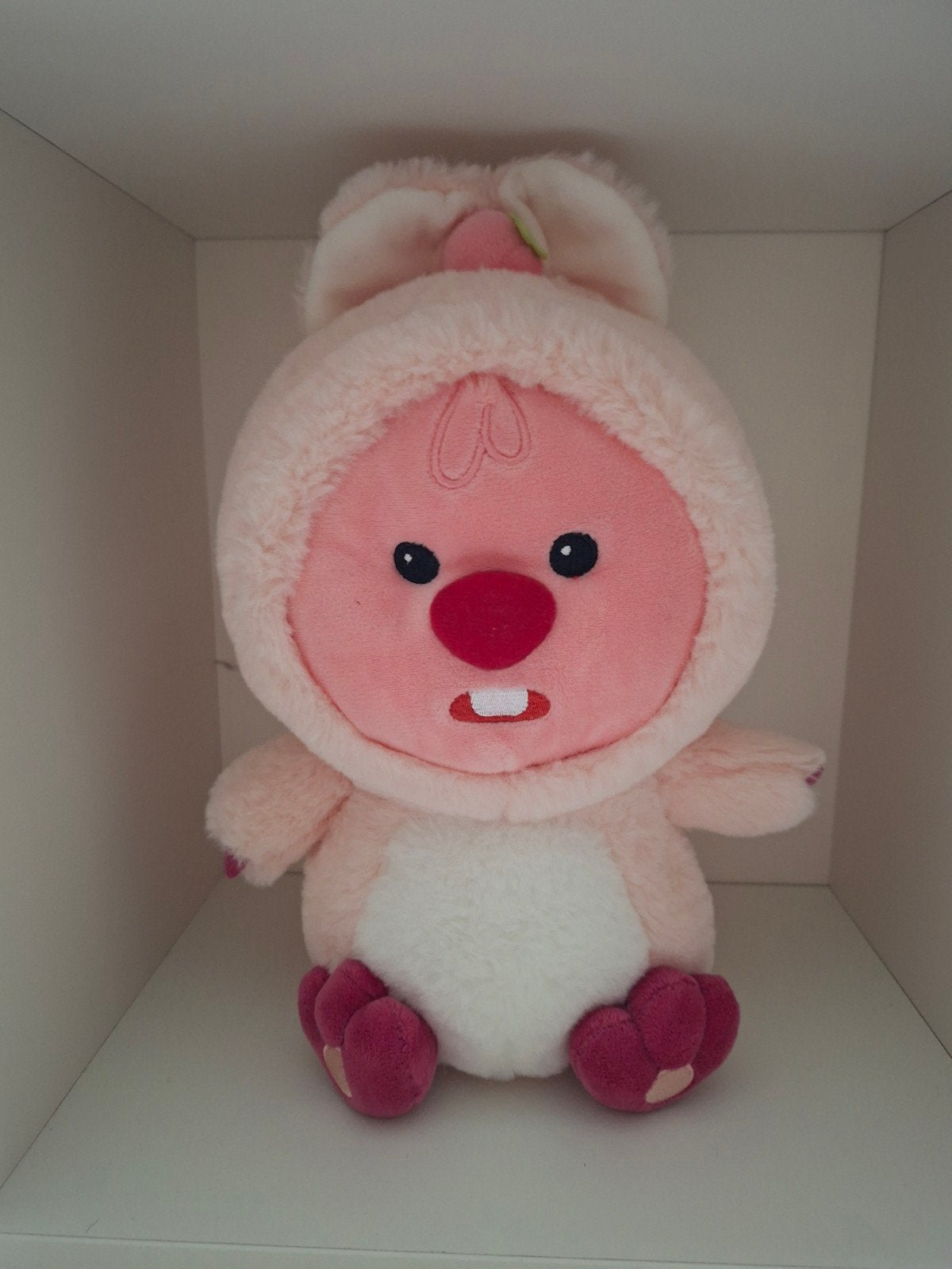 Miniso Zanmang Loopy Knuffel Roze Konijn Aardbei, Overige merken, Overige karakters, Konijn, Ophalen of Verzenden