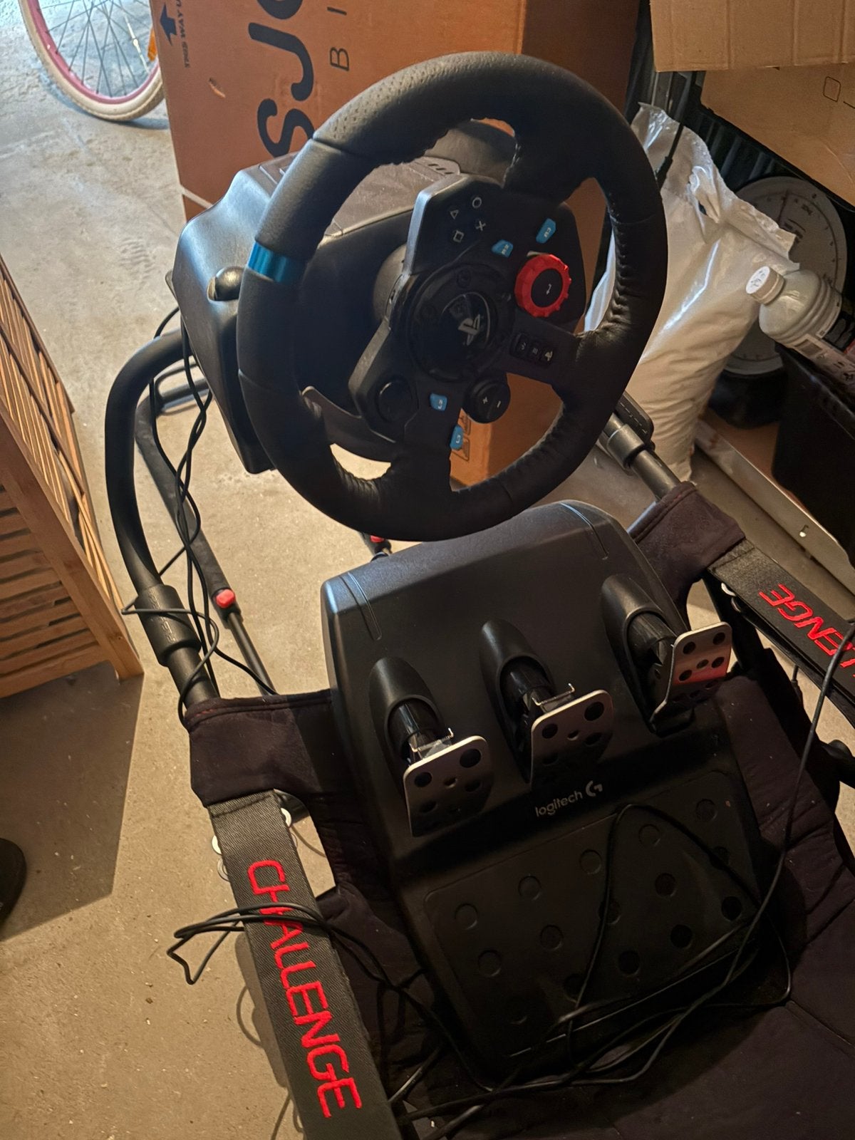Logitech racestuur, Ophalen of Verzenden, Zo goed als nieuw, Playseat of Racestoel
