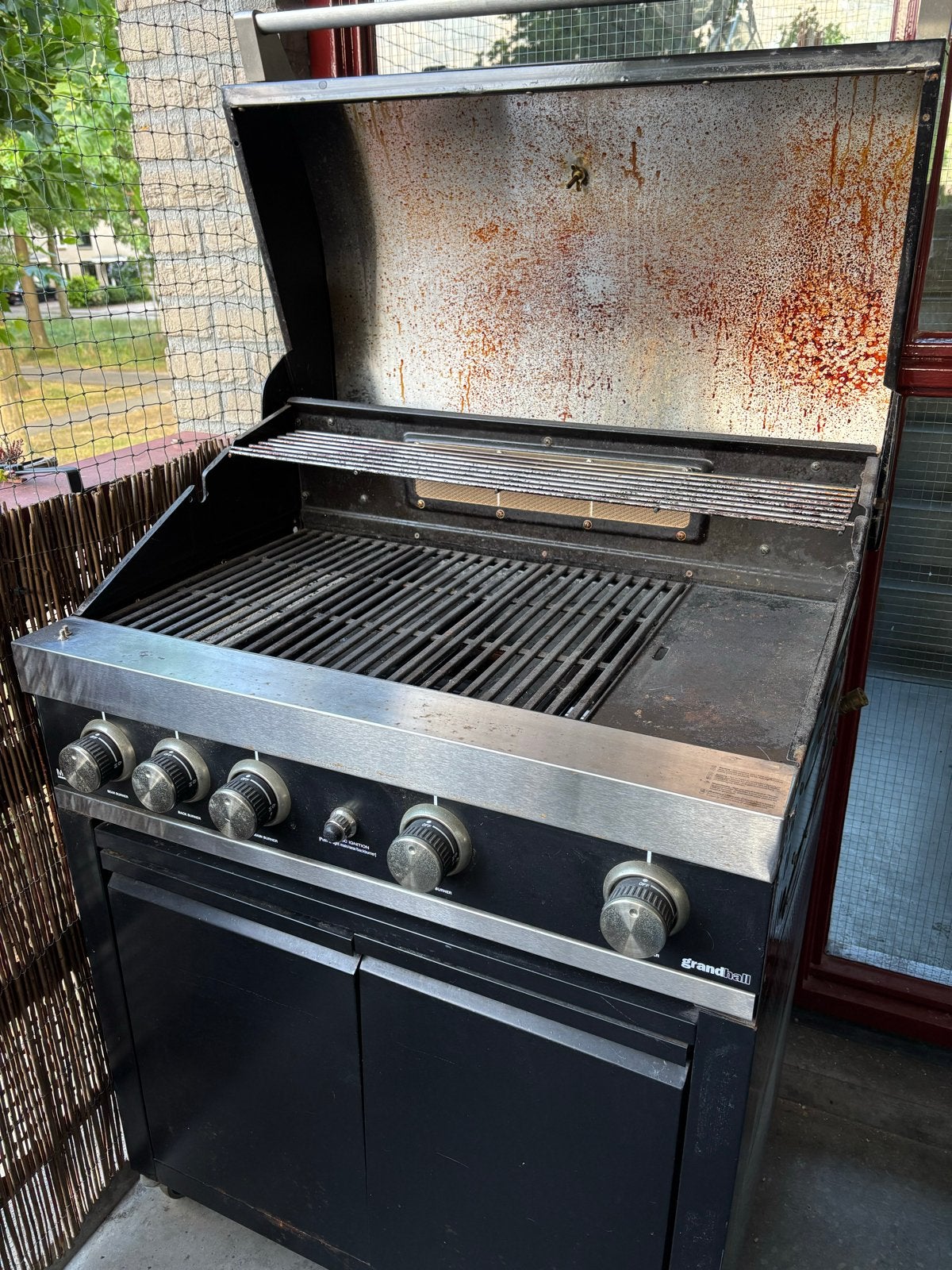 Grandhall gasbarbecue - Gebruikt, maar werkt nog goed, Ophalen, Gebruikt