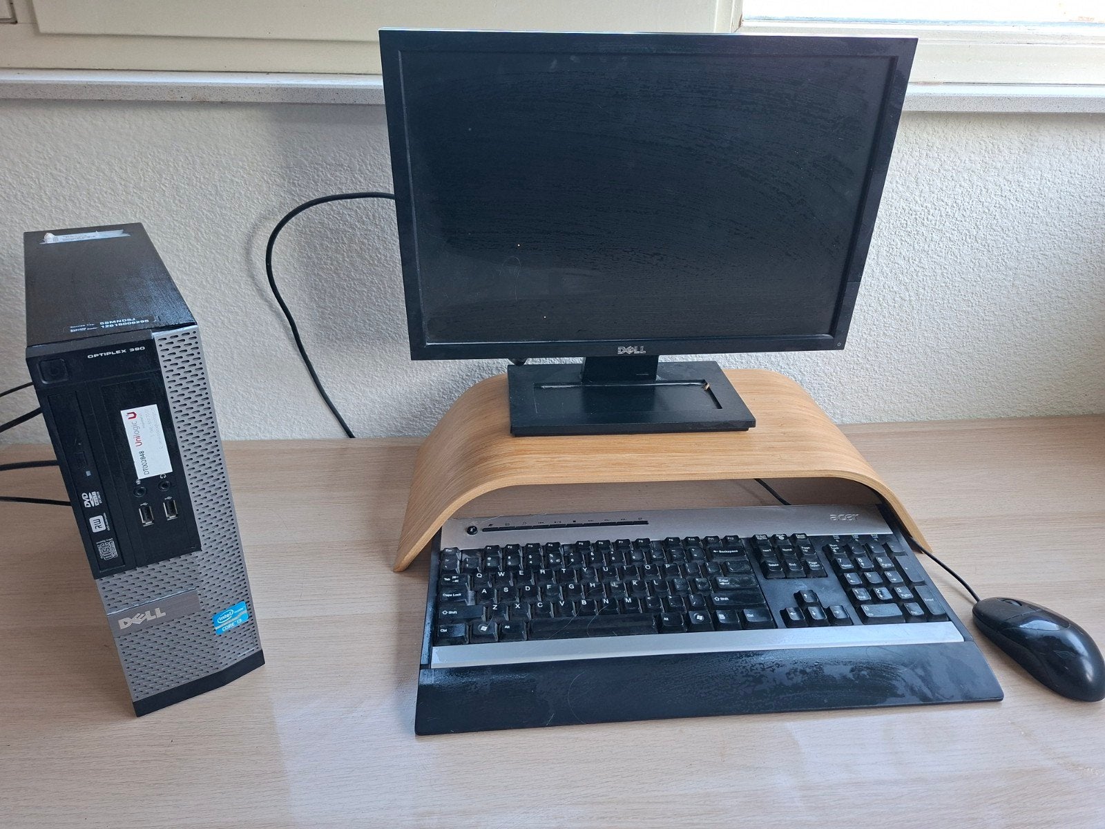 Dell desktop PC, Computers en Software, Desktop Pc's, Ophalen, Gebruikt, Met monitor, Onbekend