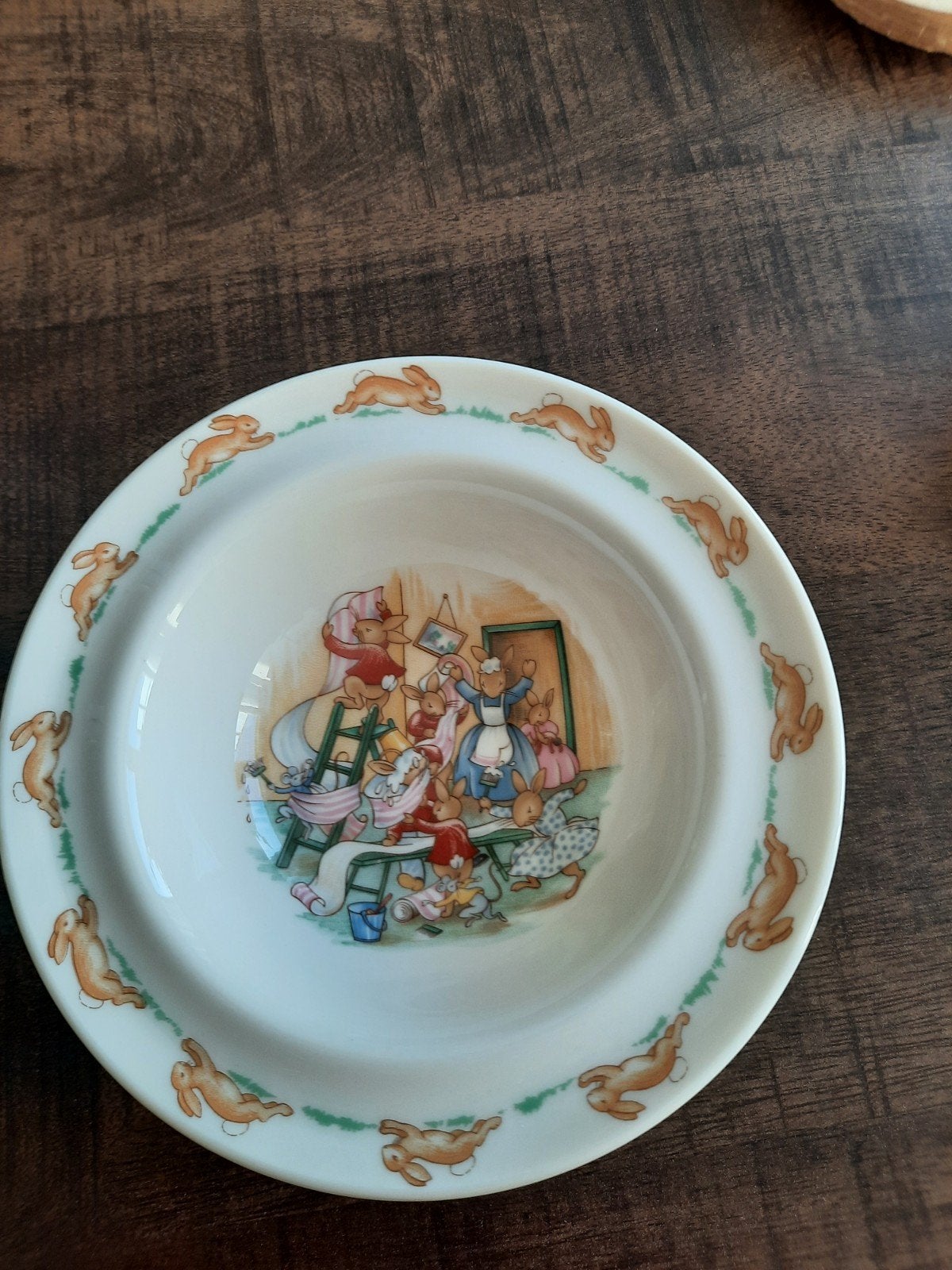 Bunnykins Royal Doulton kinderbordje - gaaf, Ophalen of Verzenden