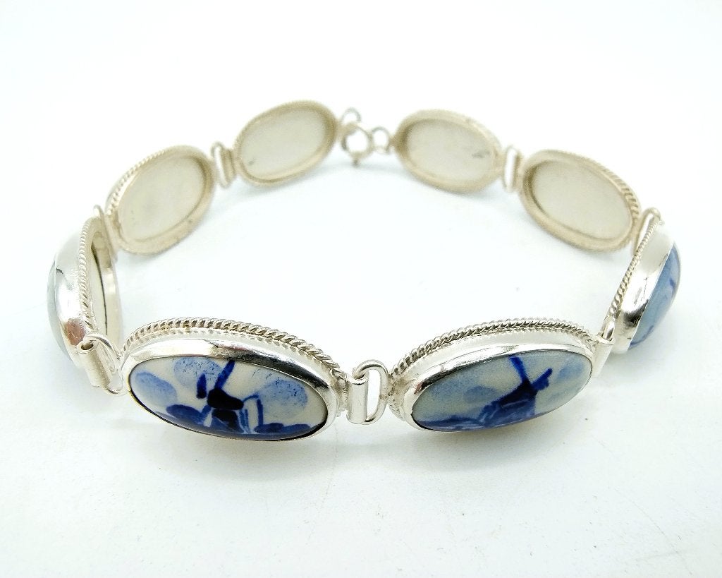Zilveren armband, Delfts blauw, 835, Info@zilverwebsite.nl, Nieuw, Zilverwebsite.nl, Postbus 112