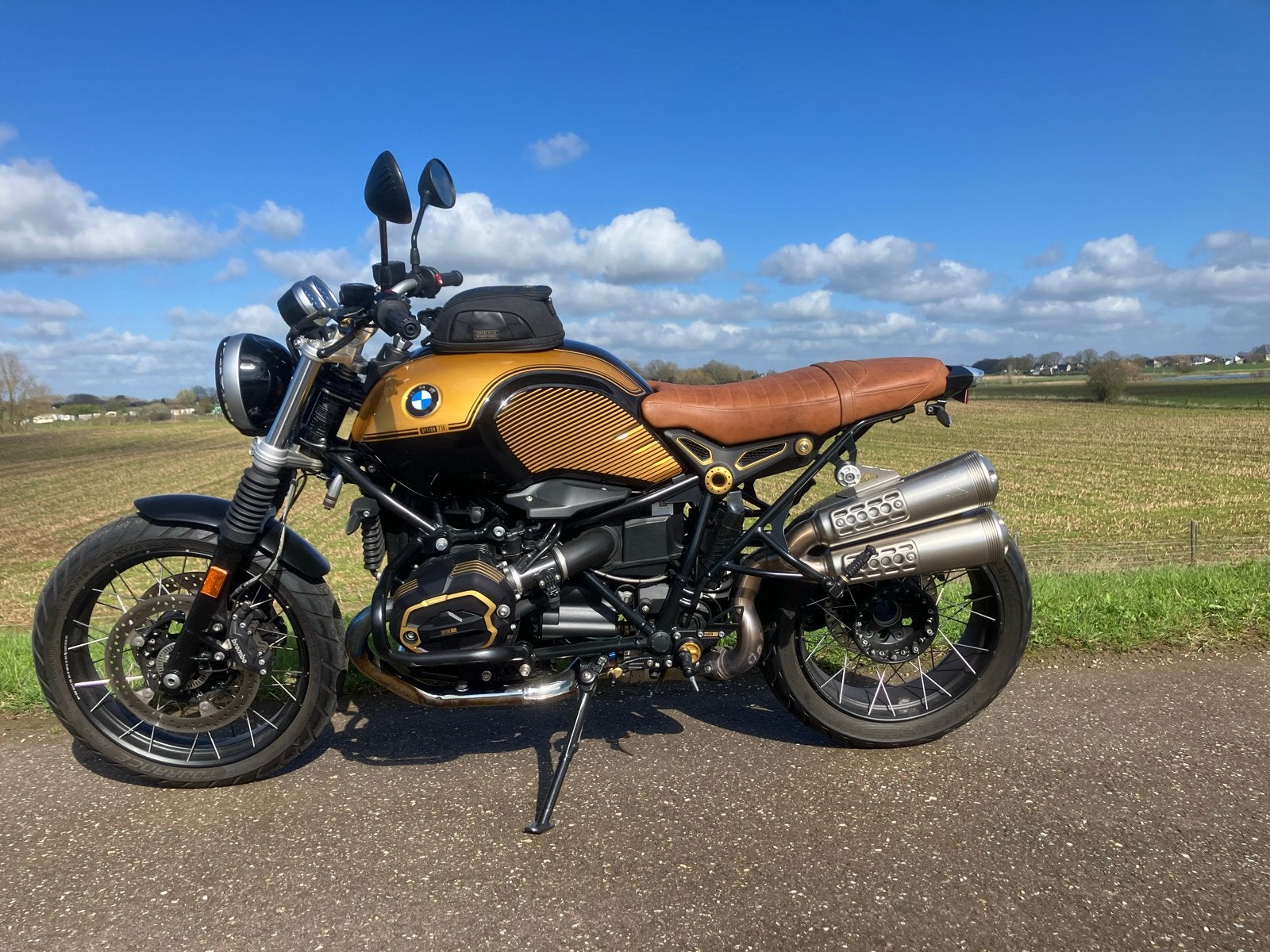 BMW R nineT Scrambler 2018 GOLD Option 719 met 4900 km!!!, Motoren, Sportuitlaat, Gebruikt, Particulier, Meer dan 35 kW