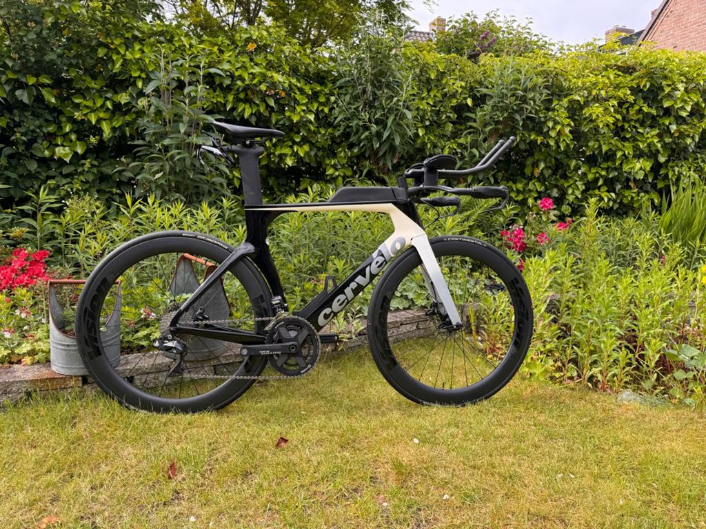 Tijdrit / triathlon fiets - Cervelo P series maat 56, Gebruikt, Carbon, Meer dan 20 versnellingen, 53 tot 57 cm