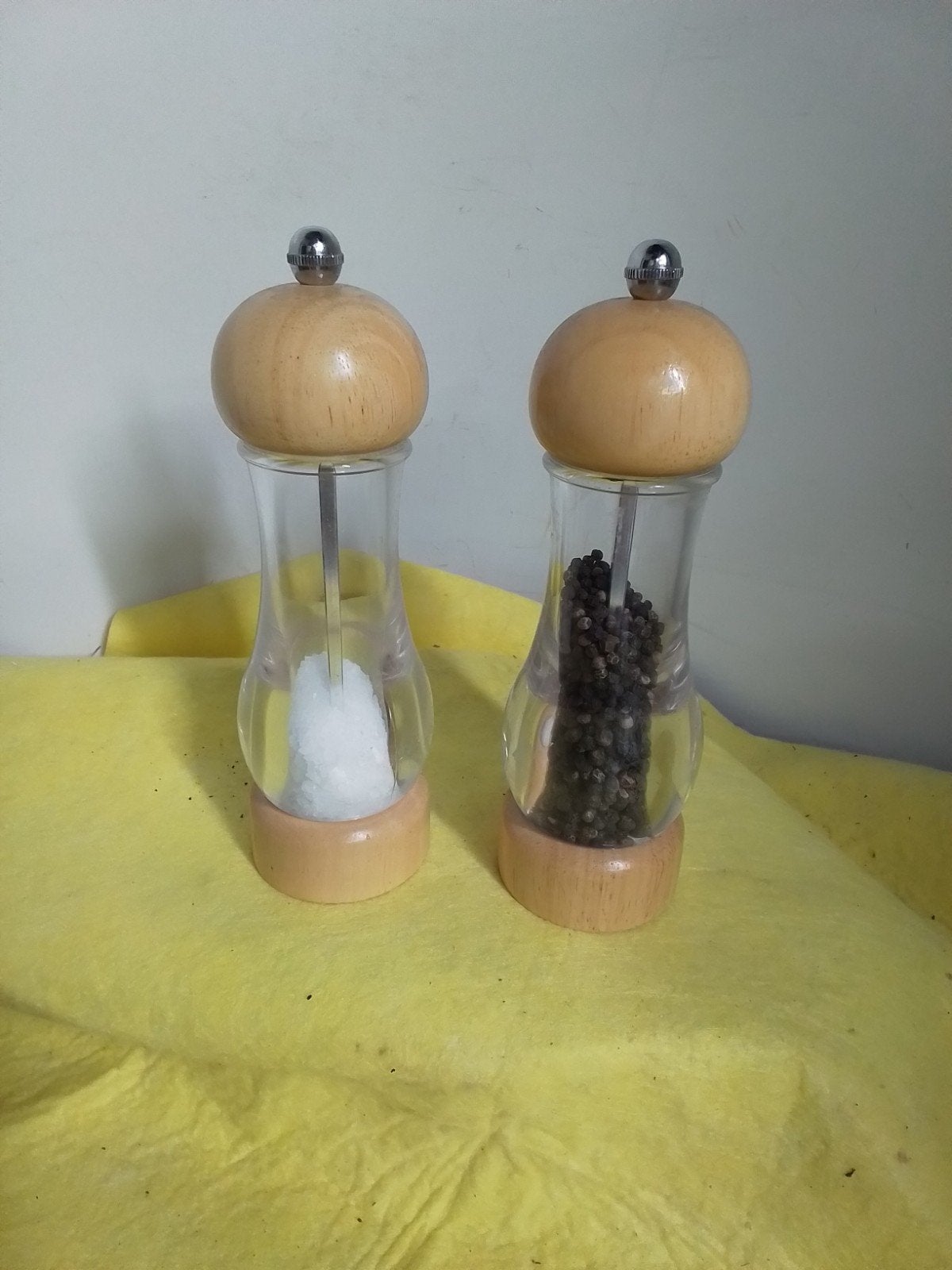 15541)peper en zout stel hoog 19cm, Ophalen of Verzenden