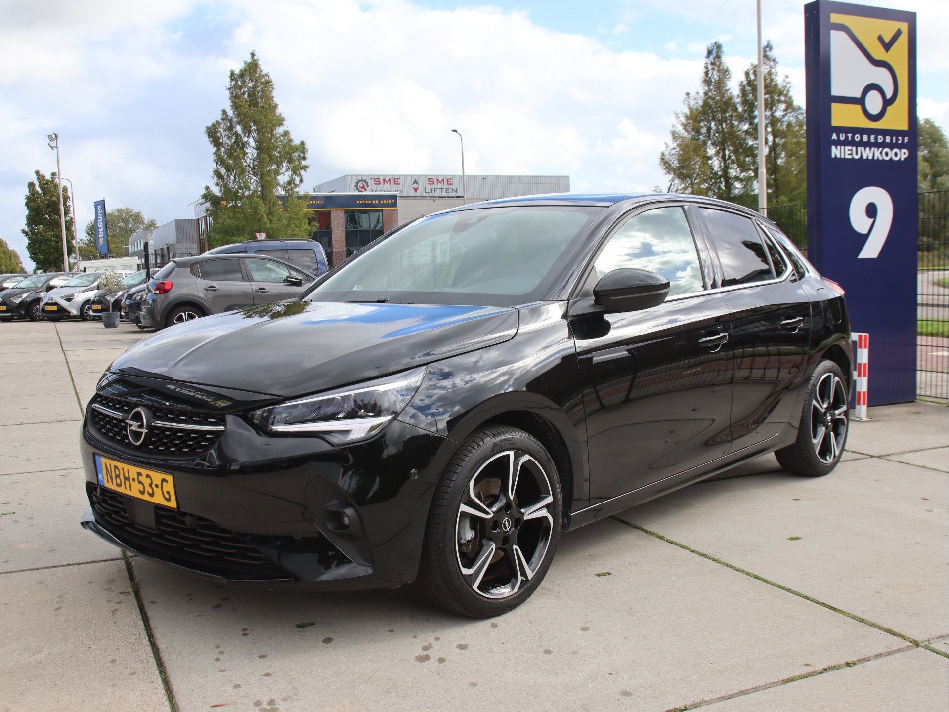 Opel Corsa 1.2 GS Line Pano, Carplay, Camera, Lane assist He, Gebruikt, Euro 6, Verwarmde buitenspiegels, Zwart
