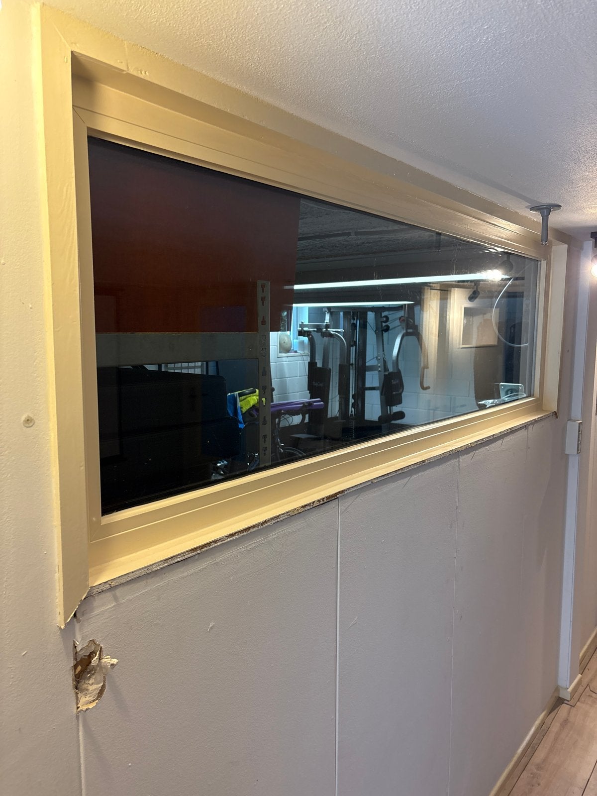 2 kunststof ramen met dubbel glas - 2.10m x 0.65m, Ophalen, Gevelraam of Ruit, Gebruikt, Minder dan 80 cm