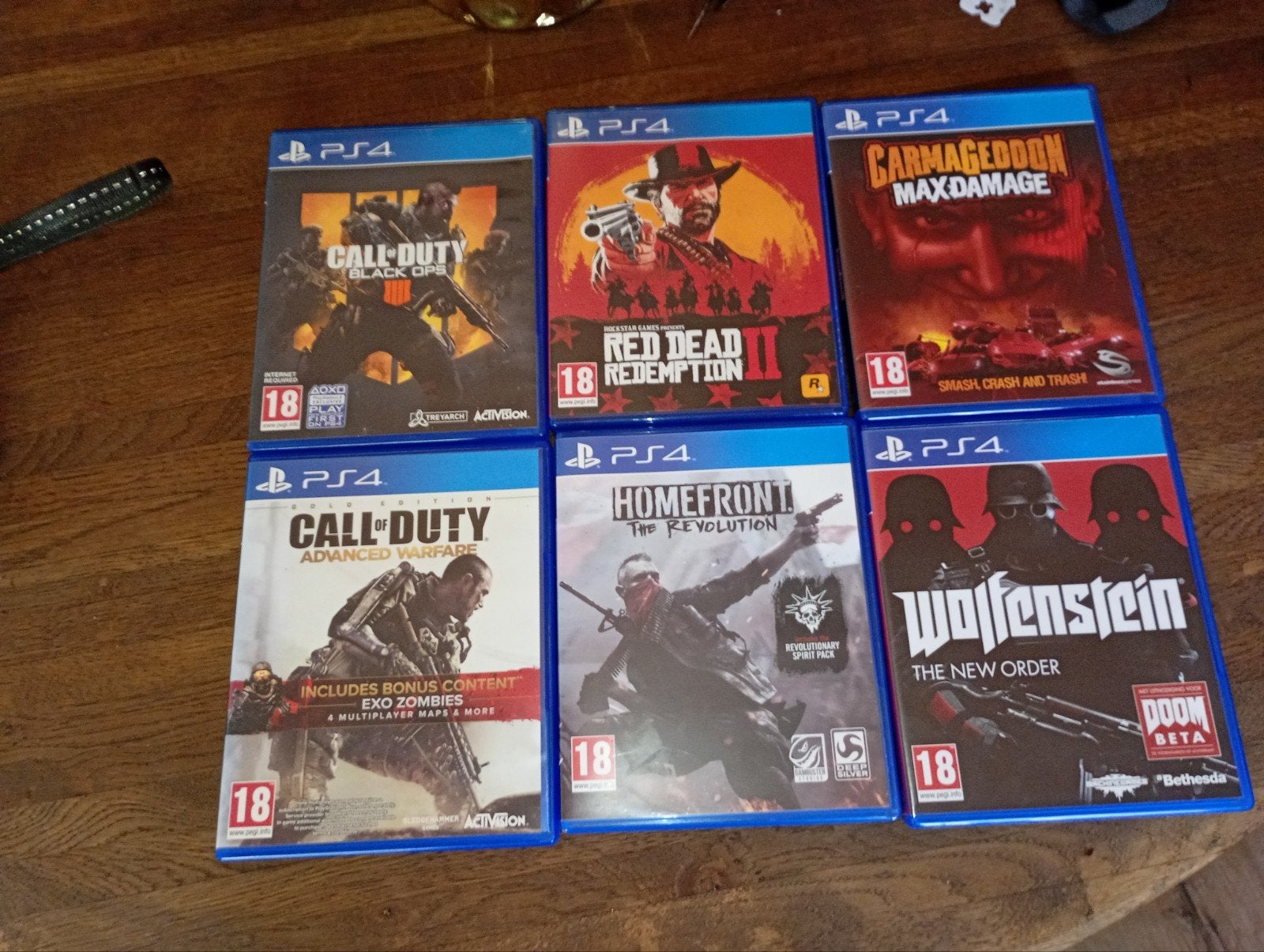 PS4 Games: Call of Duty, Red Dead Redemption 2, Wolfenstein, Spelcomputers en Games, Ophalen