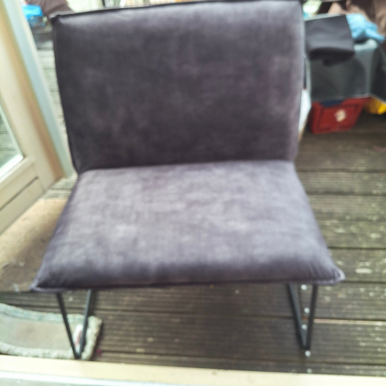Nieuwe Chapman Fauteuil Adore Antraciet Fluweel, Nieuw, 75 tot 100 cm, Ophalen of Verzenden, Metaal