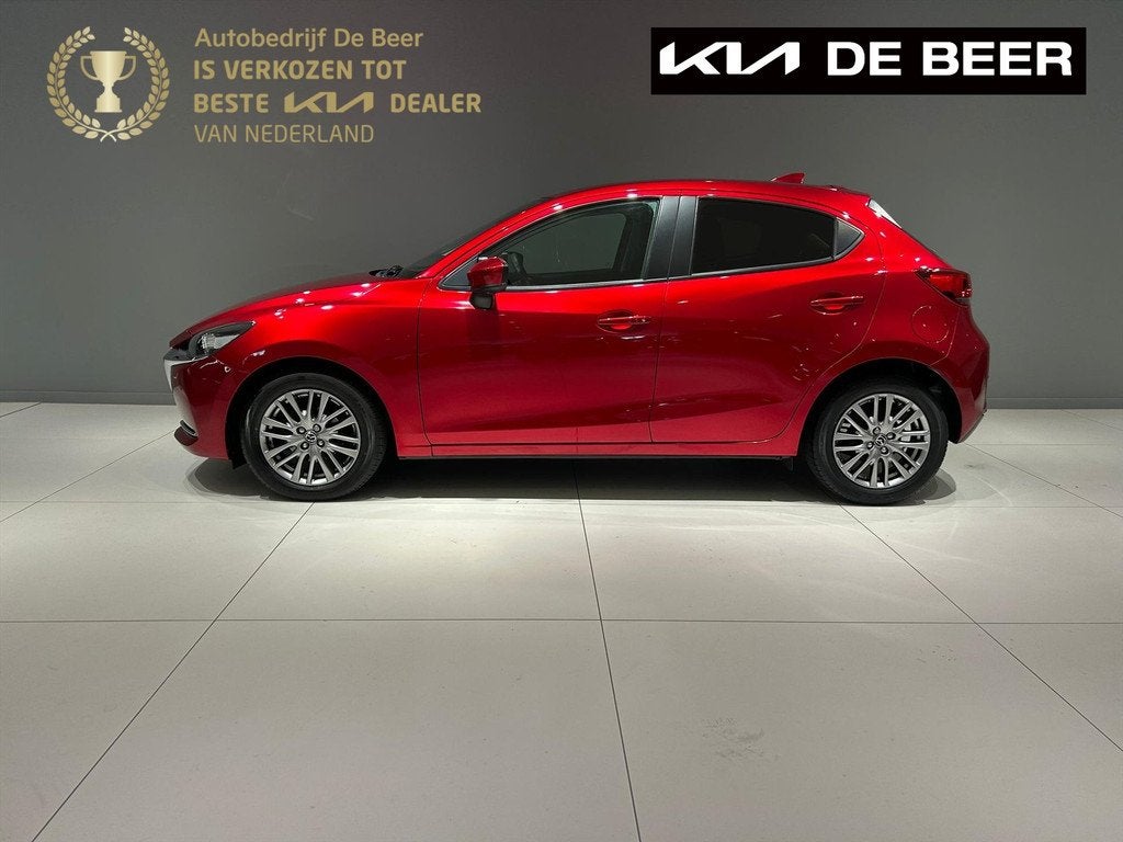 MAZDA 2 1.5 SKYACTIV-G 90PK Signature Leder PDC LMV Clima, Auto's, Mazda, 12 maanden, 4 cilinders, Leder en Stof, Origineel Nederlands
