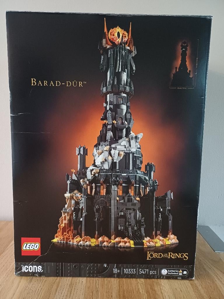 Lego Icons Lord of the Rings Barad Dur 10333, Kinderen en Baby's, Speelgoed | Duplo en Lego, Ophalen, Lego, Zo goed als nieuw