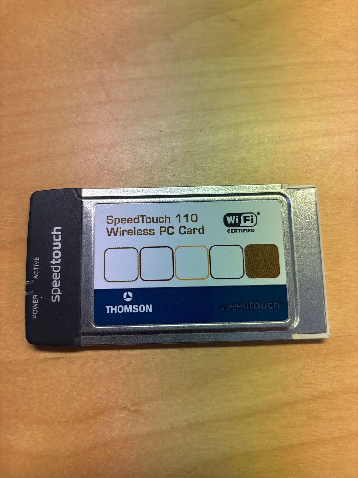SpeedTouch 110 Wireless PC Card - Thomson WiFi Adapter, Computers en Software, Ophalen of Verzenden, Gebruikt