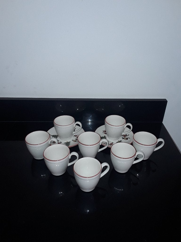 Wedgwood Windsor Christmas 2 kop en schotels en losse kopjes, Verzenden