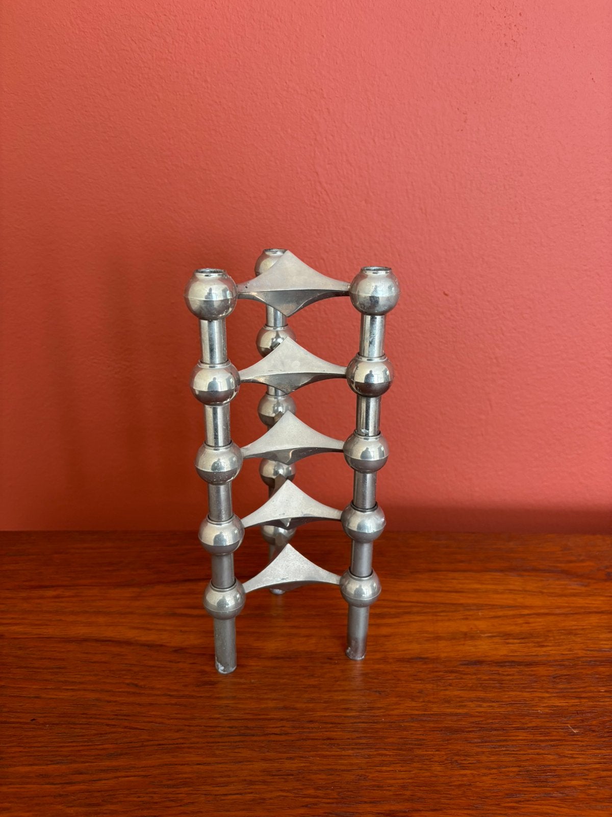 Originele Stoff Nagel BMF vintage kandelaren set van 5, Ophalen of Verzenden, Gebruikt, Kandelaar