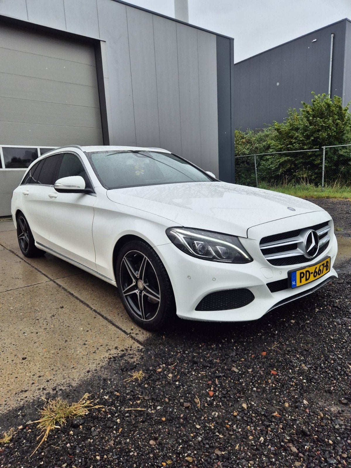 Mercedes-Benz C-Klasse C220 CDI 2.1 125KW A7 Estate 2015 Wit, Auto's, Automaat, Achterwielaandrijving, 1800 kg, Zwart
