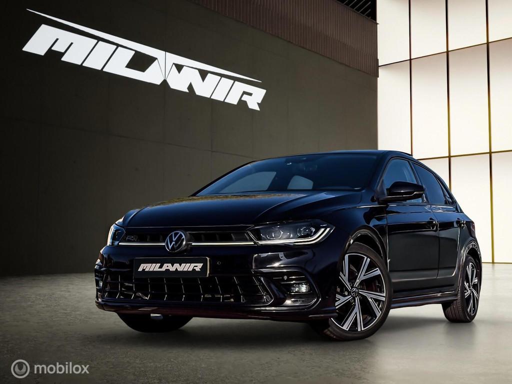 Volkswagen Polo 1.0 TSI R-Line |Pano |IQ |Sfeer |ACC |Camera, Gebruikt, 116 pk, Zwart, Bedrijf