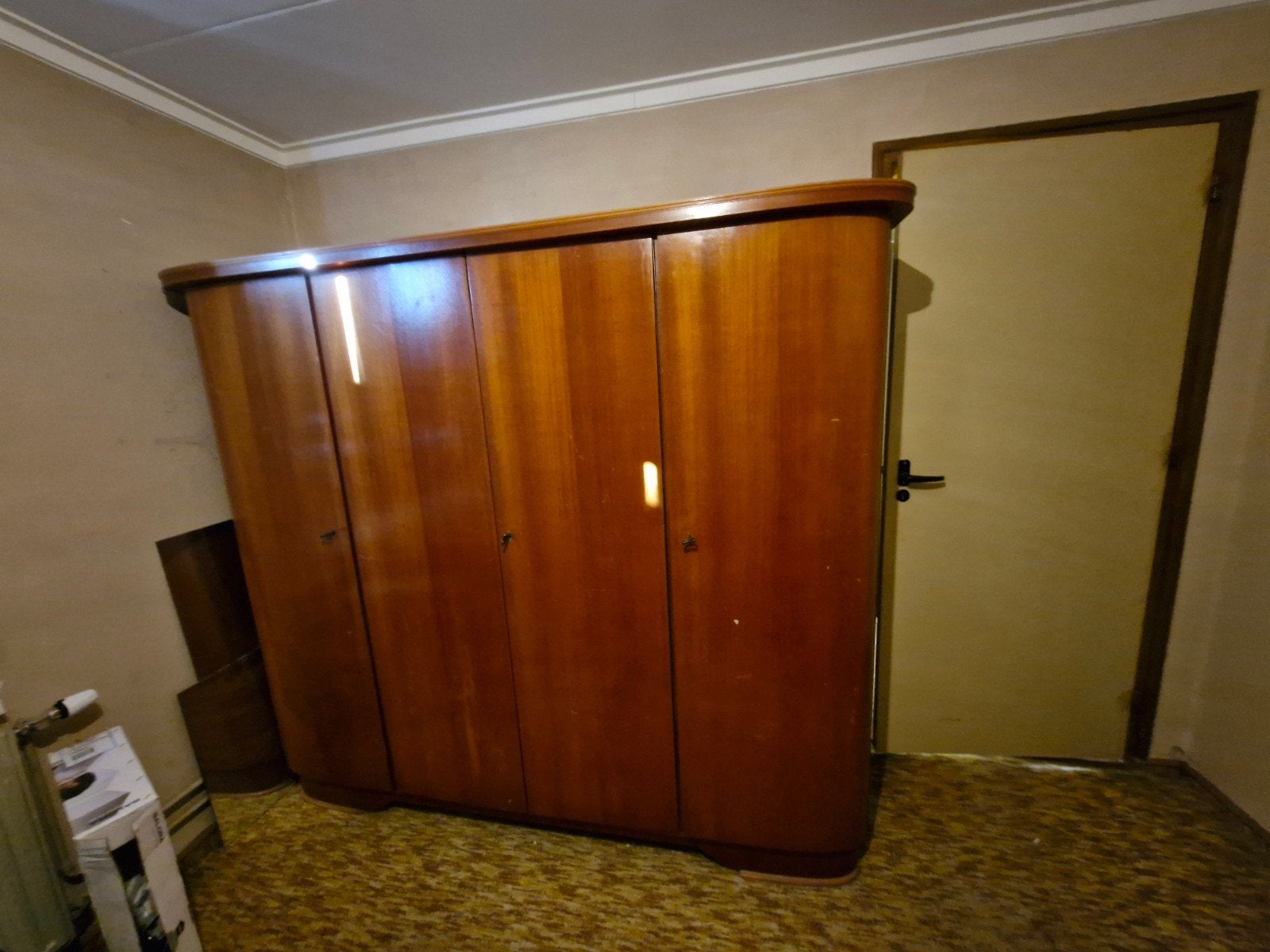 Grote kledingkast 4 deurs, Huis en Inrichting, Kasten | Kledingkasten, Ophalen, Gebruikt, 200 cm of meer, 200 cm of meer
