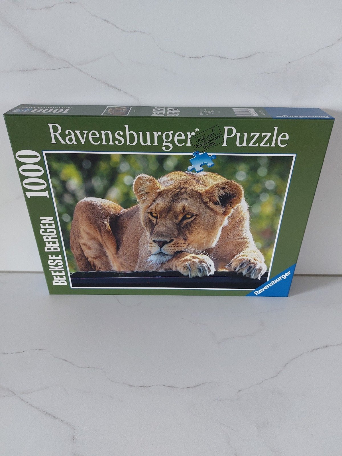 ravensburger beekse bergen leeuw puzzel 1000 stukjes, Ophalen, 500 t/m 1500 stukjes, Zo goed als nieuw, Legpuzzel