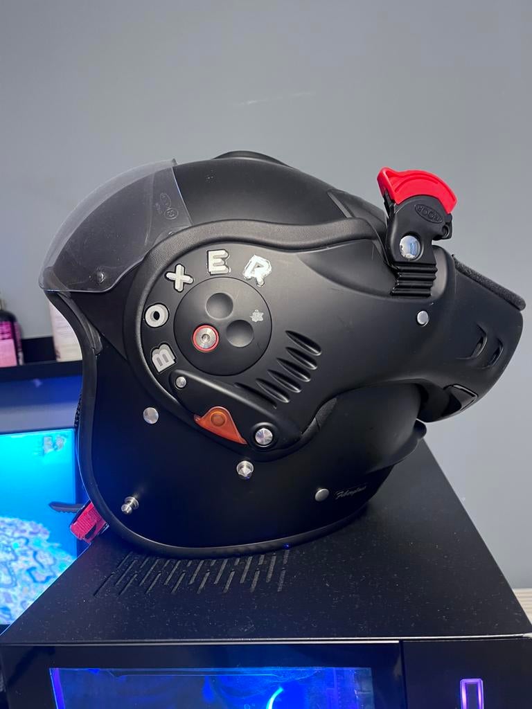 Nieuw Roof boxer helm v8 Alpha mat zwart, Ophalen of Verzenden, Nieuw met kaartje, Systeemhelm, Overige merken