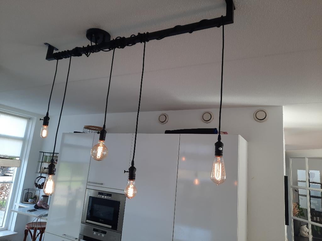 hanglamp van loftdeur, Ophalen, Zo goed als nieuw