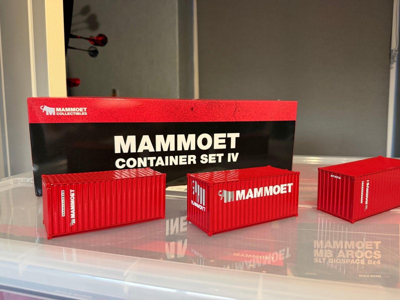Mammoet Container Set IV - Schaalmodel, Ophalen of Verzenden, Zo goed als nieuw, Overige typen, Overige merken