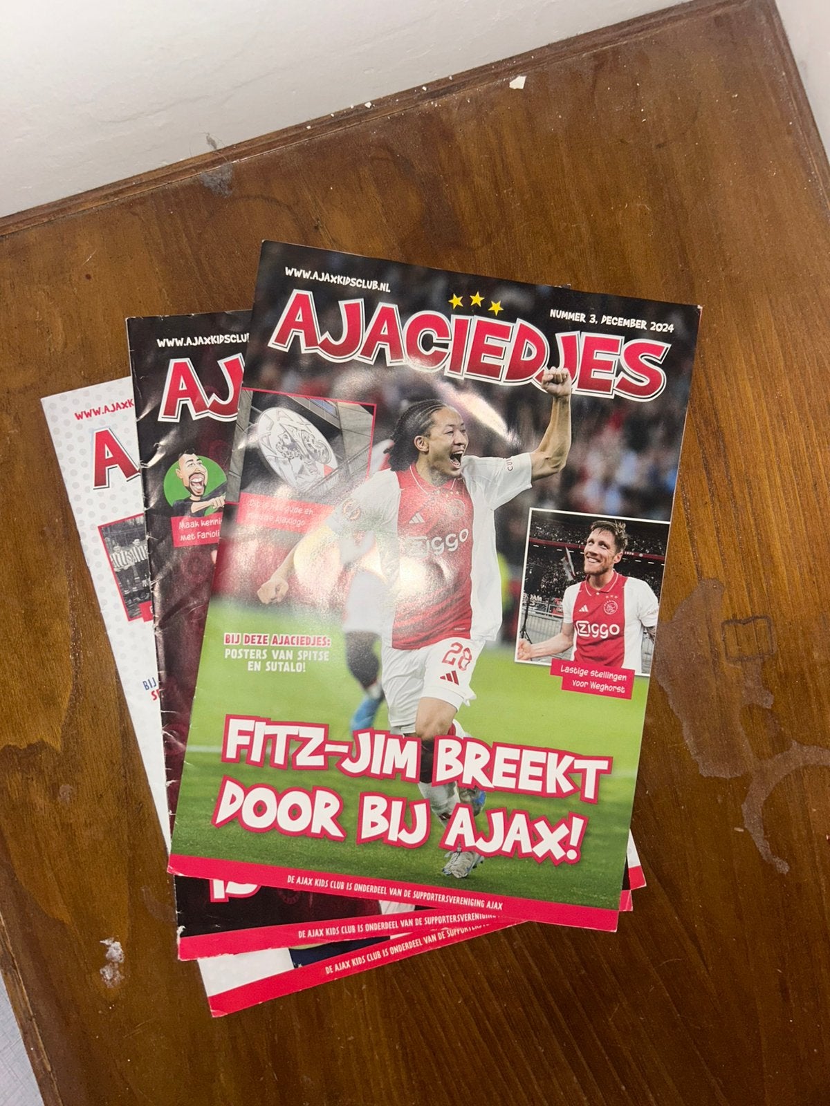 Ajaciedjes tijdschrifen 3 stuks, Boeken, Ophalen, Gelezen, Sport en Vrije tijd