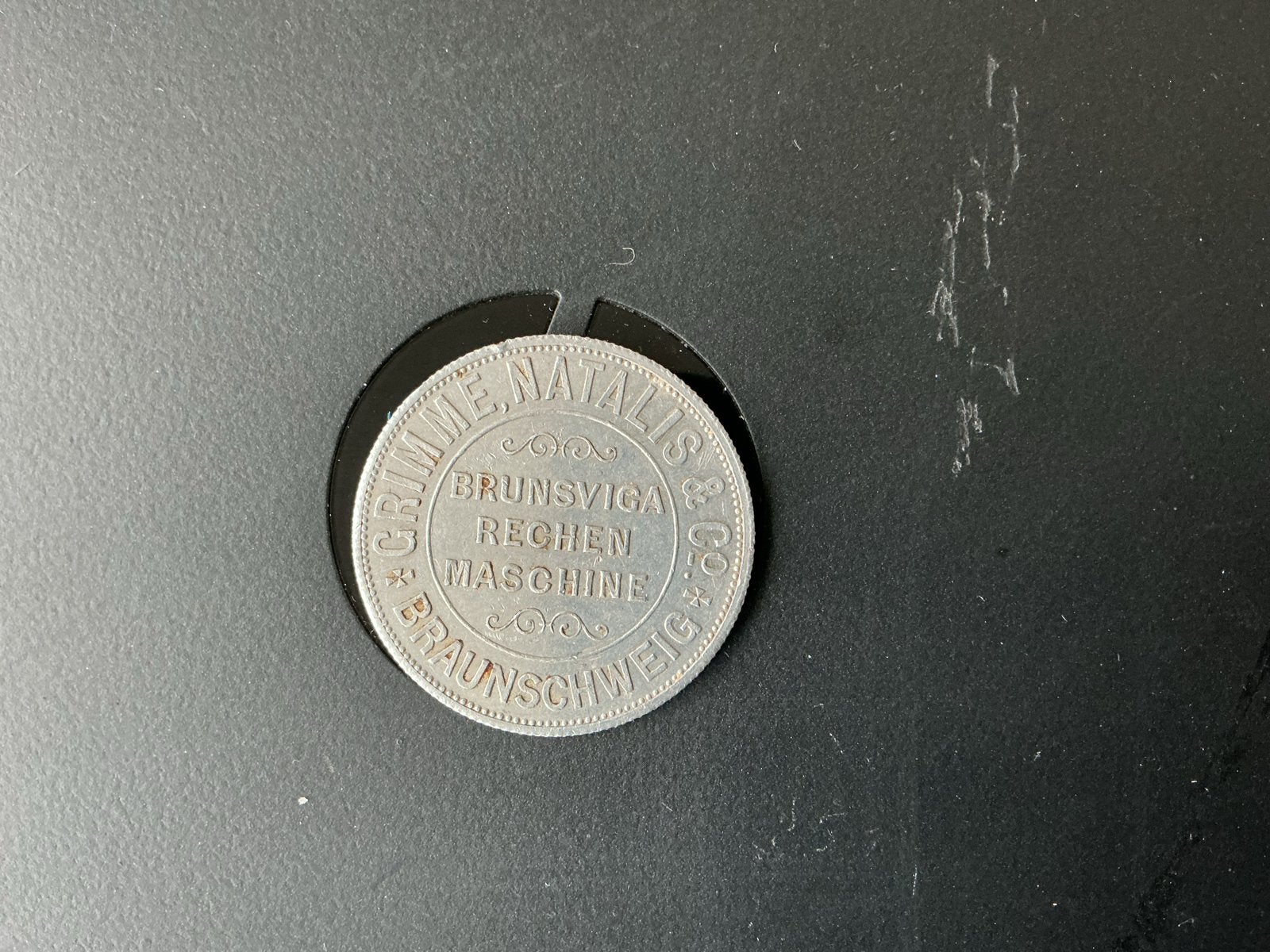 Brunsviga Rekenmachine Kalendermunt 1908-1928, Ophalen of Verzenden, Duitsland, Losse munt
