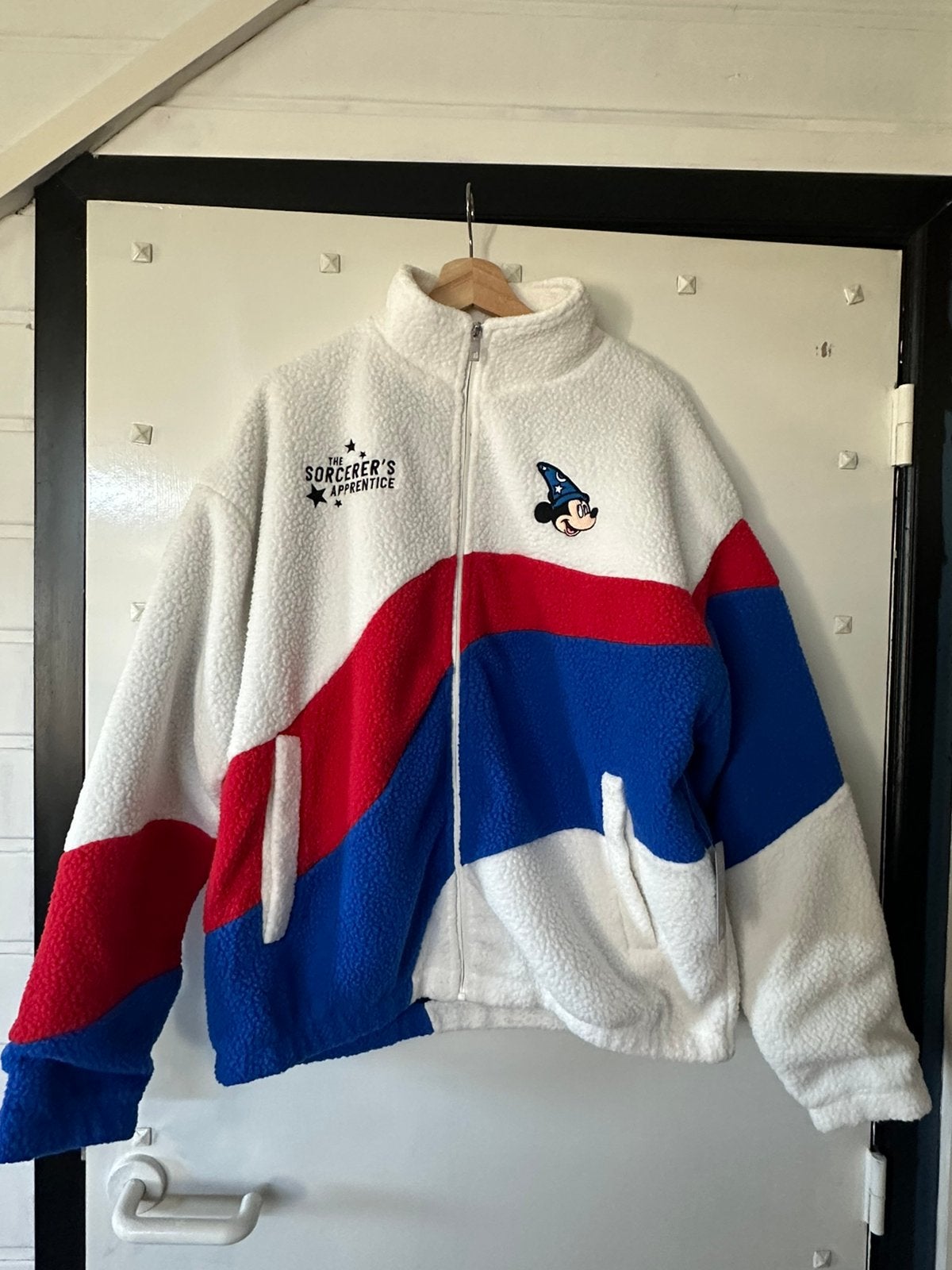 Disneyland Fleece jasje Mickey Mouse Disney. Nieuw met tags, Ophalen of Verzenden, Nieuw, Maat 42/44 (L), Wit