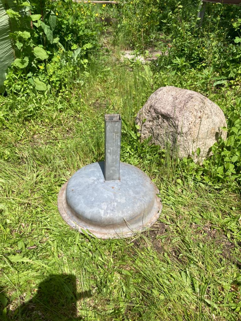 Zware voet voor parasol of andere staanders, Ophalen, Gebruikt, Minder dan 1 meter, Parasolvoet