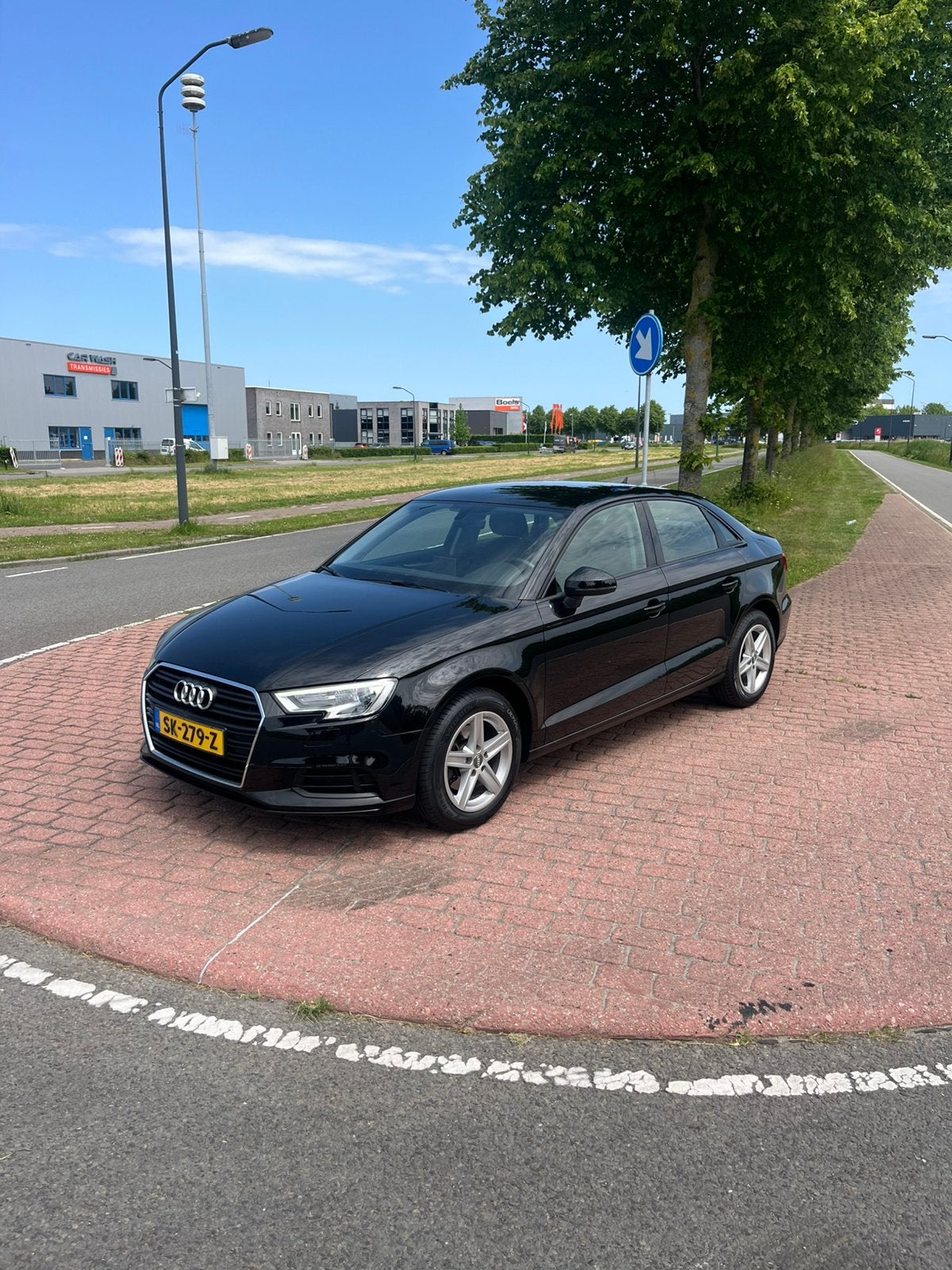 Audi A3 1.0TFSI 85KW Sedan 2018 Zwart, Auto's, Audi, Voorwielaandrijving, Stof, Zwart, Origineel Nederlands